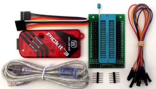 Full pack pickit3 usb pic programmer pickit 3 esay to use icsp module for sale