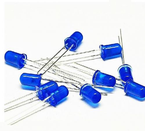 100Pcs LED DIFFUSED F5 5MM BLUE COLOR BLUE LIGHT Super Bright Bulb Lamp