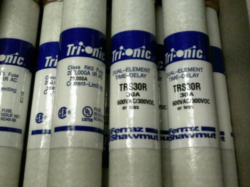 TRS30R - Ferraz Shawmut Tri-Onic 600 Volt 30 Amp Time Delay RK5 Fuse