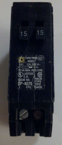Homeline Tandem Circuit Breaker 15/15 Amp