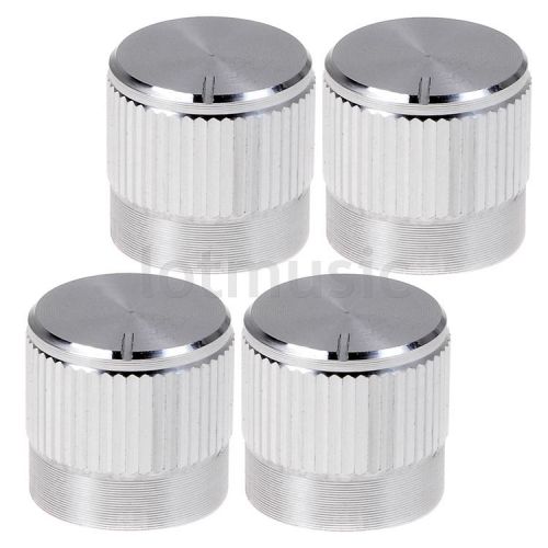 4 pcs aluminium alloy ?15x14mm 18t insert type knobs silver for sale