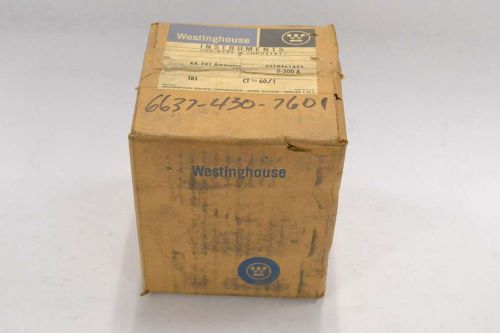 New westinghouse ka-241 291b461a23 60/1 ammeter meter 0-300a amp b336183 for sale