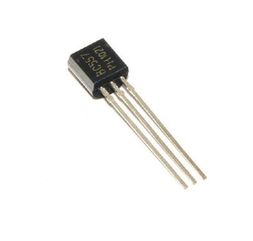 50pcs bc557 to-92 npn 45v 0.1a transistor new for sale
