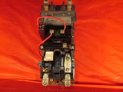 Allen bradley  509-coxa series a,  motor starter nema size 2, 1 phase, 240v coil for sale