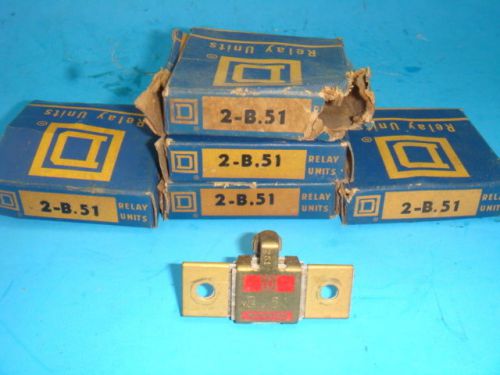 New lot of 11, square d thermal overload heaters, b.51, new in factiroy box for sale
