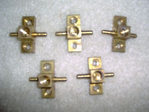 Kele b-373-1 barb female branch tee brass 1/4&#034; x 1/4&#034; x 1/8&#034; fpt, lot of 5 for sale