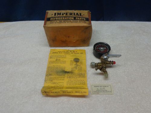 ~vintage~ 1940&#039;s 1950&#039;s imperial hi-lo charging &amp; testing freon/sd/mc gauge/unit for sale