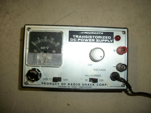 micranta transistorized DC power supply