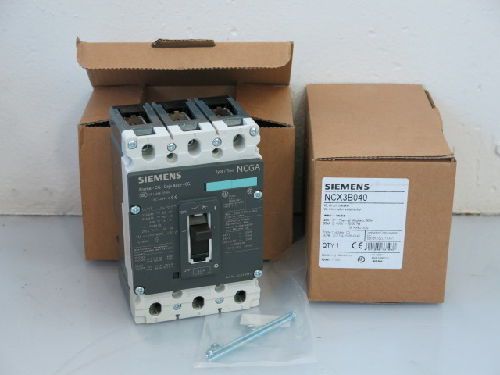 2 siemens ncx3b040 3-pole circuit breakers, 40 amp, new for sale