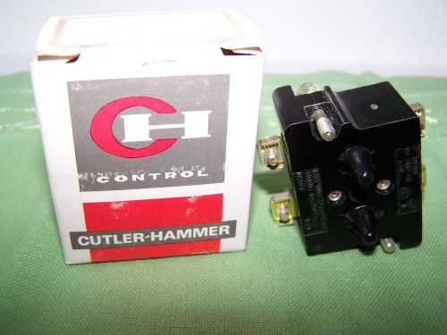 CUTLER-HAMMER CONTROL CONTACT BLOCK 2 N.O. 10250T2 NEW