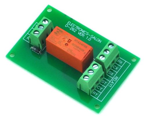 Passive Bistable/Latching DPDT 8 Amp Power Relay Module, 5V Version, RT424F05