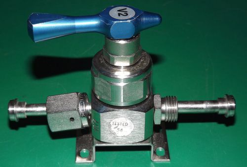 Parker veriflo diaphragm regulator valve 1/4&#039;&#039; lever 944lsasgtv2 / avail qty for sale
