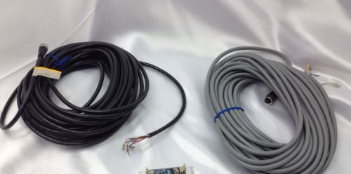 One Set Of Omron Cables F39-JC15A-D and F39-JC15A-L 15m