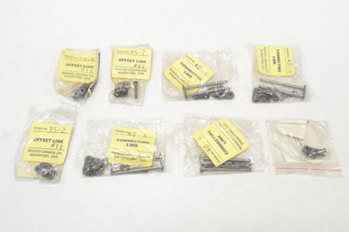 LOT 8 NEW RENOLD ASSORTED NUMBER 40-4 35-2 ROLLER CHAIN CONNECTING LINK B247292