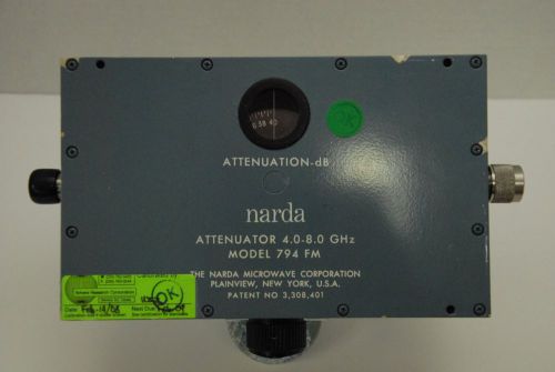 Narda 794 FM Variable Attenuator  40 Dbi