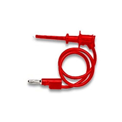 Pomona MiniGrabber Test Clip To Banana Plug, Red, 36&#034; OAL