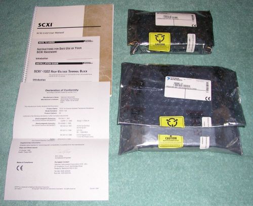New national instruments scxi-1122 16-channel isolated mux module &amp; scxi-1322 for sale