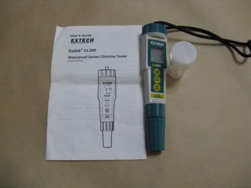 Extech cl200 exstik waterproof chlorine meter for sale