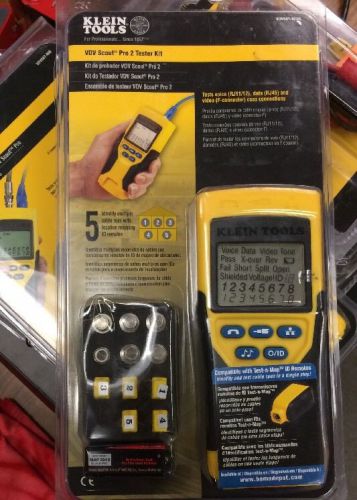 KLEIN TOOLS &#034;VDV SCOUT PRO 2&#034; No. VDV501-823R, VOICE/DATA/VIDEO CABLE TESTER KIT