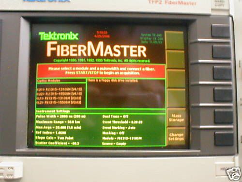 (1) Tektronix TFP2 Fibermaster with (2) FL1315 Modules