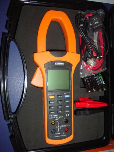 TENMA 72-10440 DIGITAL POWER CLAMP METER IN HARD CASE. NEW IN BOX