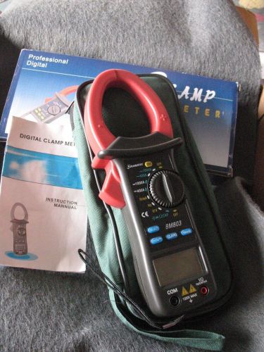Sinometer bm803 auto/manual range ac/dc clamp meter with case for sale