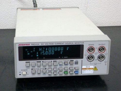 Advantest r6240a 15v 4a voltage current source monitor meter for sale