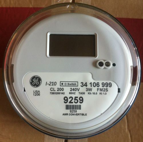 General electric (ge) - watthour meter (kwh), model i-210, 240 volts, 200a, fm2s for sale