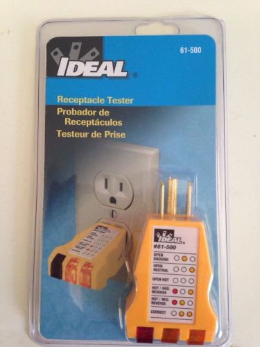 Ideal Receptacle / Outlet Tester 61-500 Electricians / Contractors