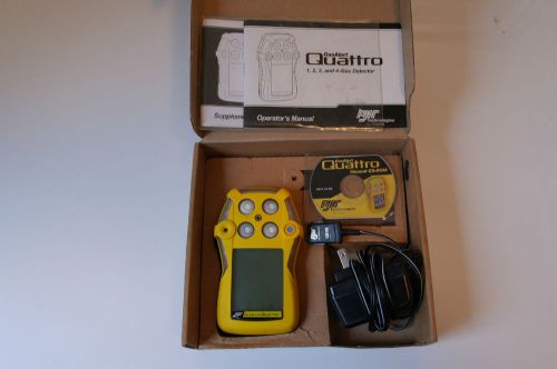 Bw gas alert quattro gas detector, calibrated. for sale