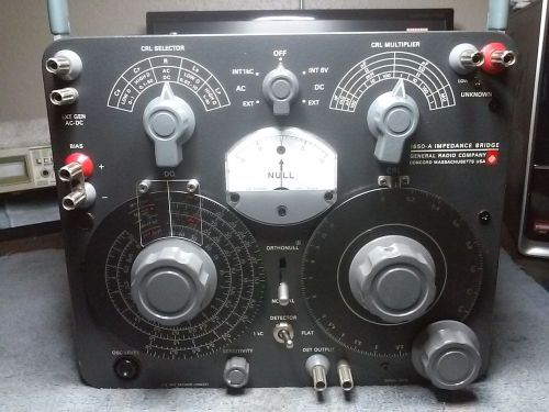 GENERAL RADIO 1650A IMPEDANCE BRIDGE VERY VERY  GOOD CONDITION AND WORKING ORDER
