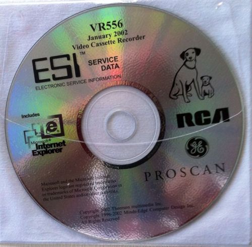 VR556 ESI Electronic Service Data CD