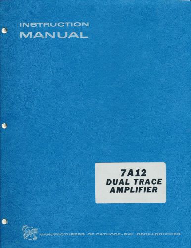 Tektronix manual 7a12 dual trace ampifier for sale
