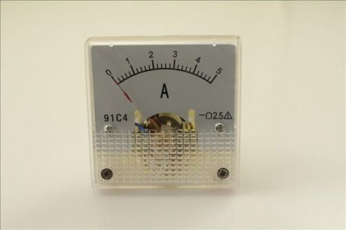 Analog AMP Current Panel Meter DC 0~5A 91C4 Ammeter