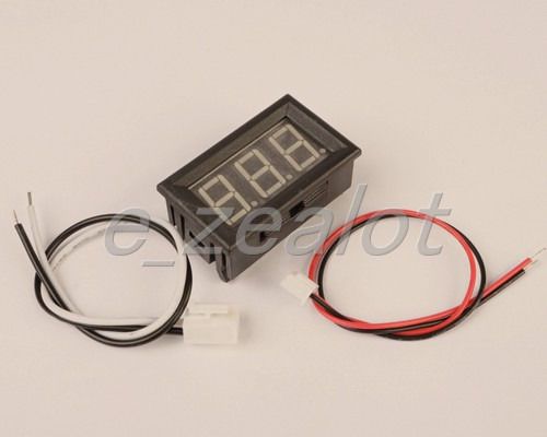1pcs new red led panel meter dc 0 to 10a mini digital ammeter with box for sale