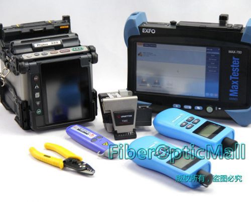 Fujikura FSM-80S/70S Fusion Splicer Kit w/Fiber Cleaver+ EXFO OTDR + OPM+OLS+VFL