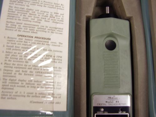 Metron Model 45 digital Tachometer