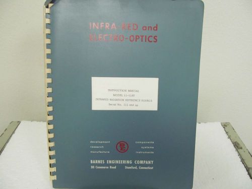 Barnes Engineering 11-110T Infrared Radiation Reference Source Instruction Manua