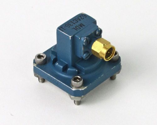 MDL 62AC136-1F Waveguide to SMA Adapter - WR-62, 12.4-18 GHz
