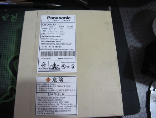 Panasonic servo driver  MSD013A1XX+MSM012A1A