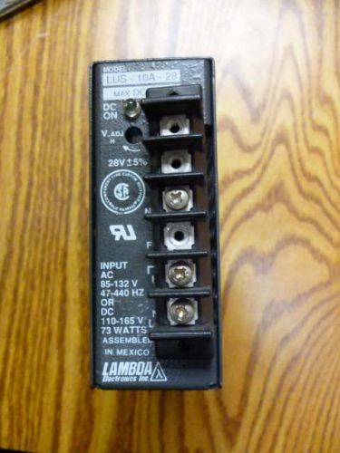 Lambda electronics power supply lus-10a-28    l198 for sale