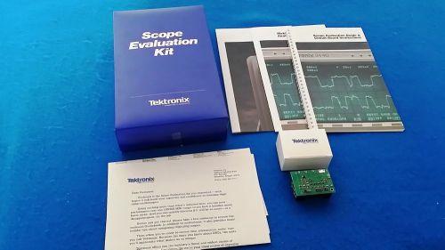 Tektronix Scope Evaluation Kit - Complete w/ Manuals &amp; Hardware - Good Condition