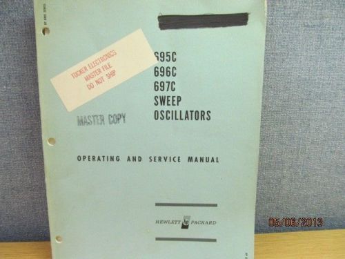 Agilent/HP 695C,696C,697C Sweep Oscillators Operating Service Manual/schems 532-