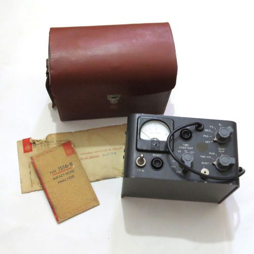 General Radio Impact Noise Analyzer Leather Case 1556-B Used