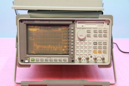Hp 35670a 4 channel fft dynamic signal analyzer, dc-102.4 khz w/ option for sale