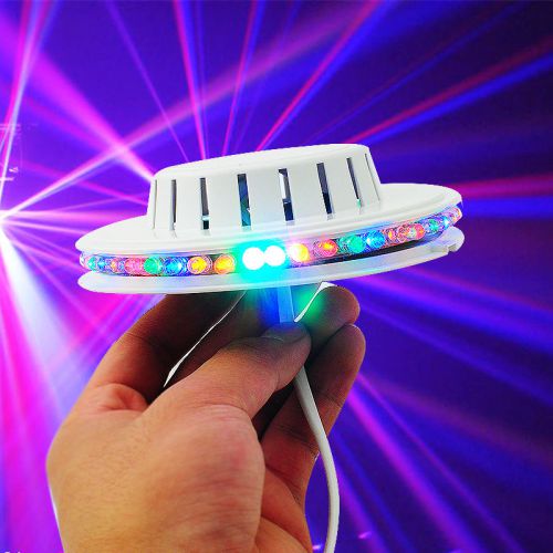 New Sunflower Voice-activated 48 LED RGB Magic Disco DJ Stage Red/ Bue /Gree/