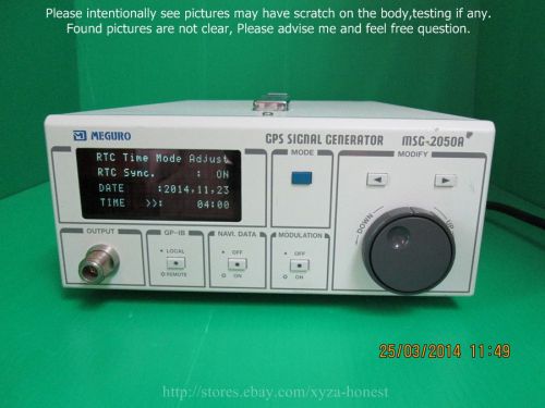 MEGURO MSG-2050A, GPS Signal generator,Tested without calibration, Sn:0253, r?j