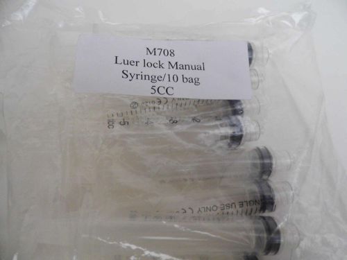 5cc luer lock manual syringe efd m708 lot of 26 pieces industrial dispensing for sale