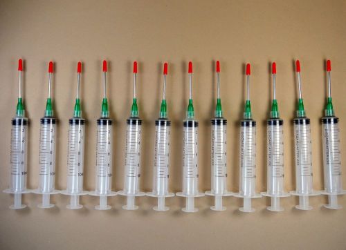 15 Syringes 10ml w 14 Gauge Tip w Red Cap Dispense E6000 Adhesive Glue Vape LL14