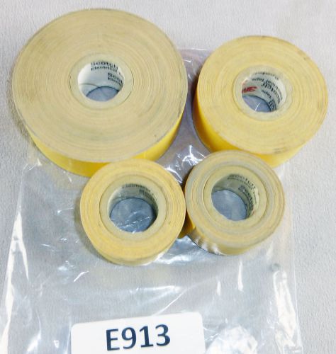 3M SCOTCH VARNISHED CAMBRIC TAPE WITH ADHESIVE 1&#034; X 2520 4 Rolls